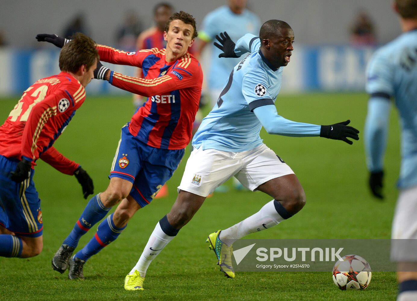 Football. Champions League. CSKA vs. Manchester City