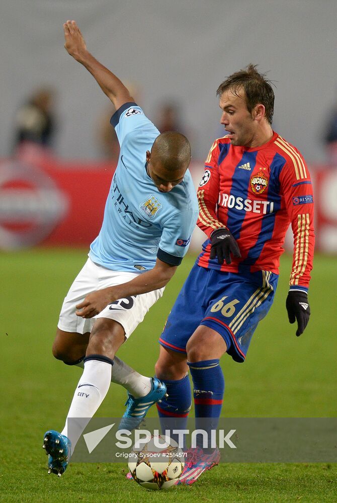 Football. Champions League. CSKA vs. Manchester City