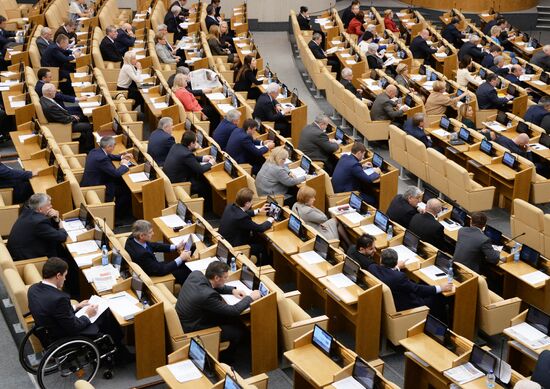 State Duma plenary meeting
