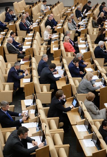 State Duma plenary meeting