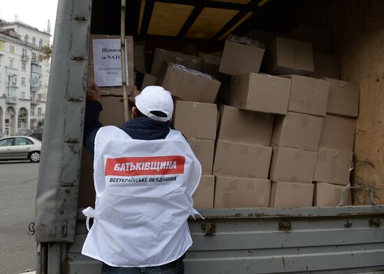 Batkivshchyna Party presents 3 million signatures in support of referendum on Ukraine's accession to NATO