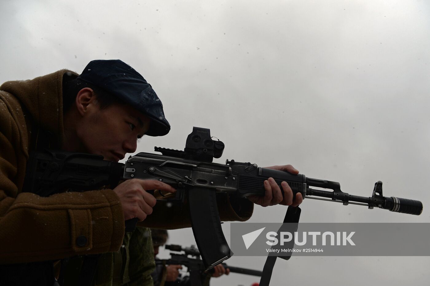 Equipment demonstration at Interpolitex-2014 security exhibition