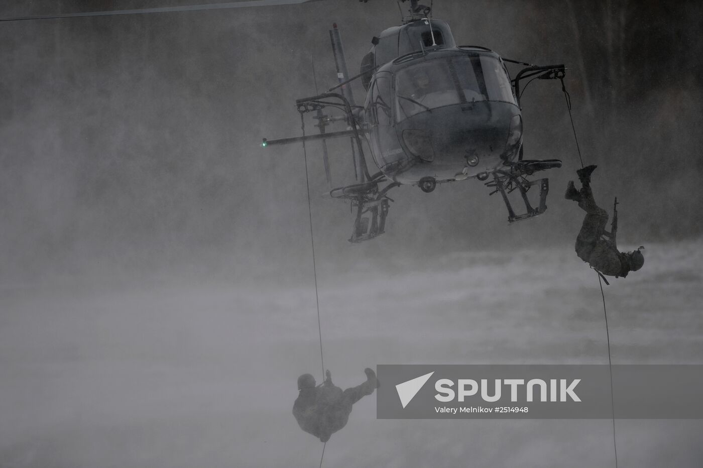 Equipment demonstration at Interpolitex-2014 security exhibition