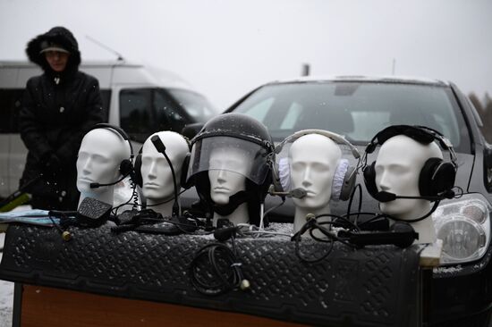 Equipment demonstration at Interpolitex-2014 security exhibition