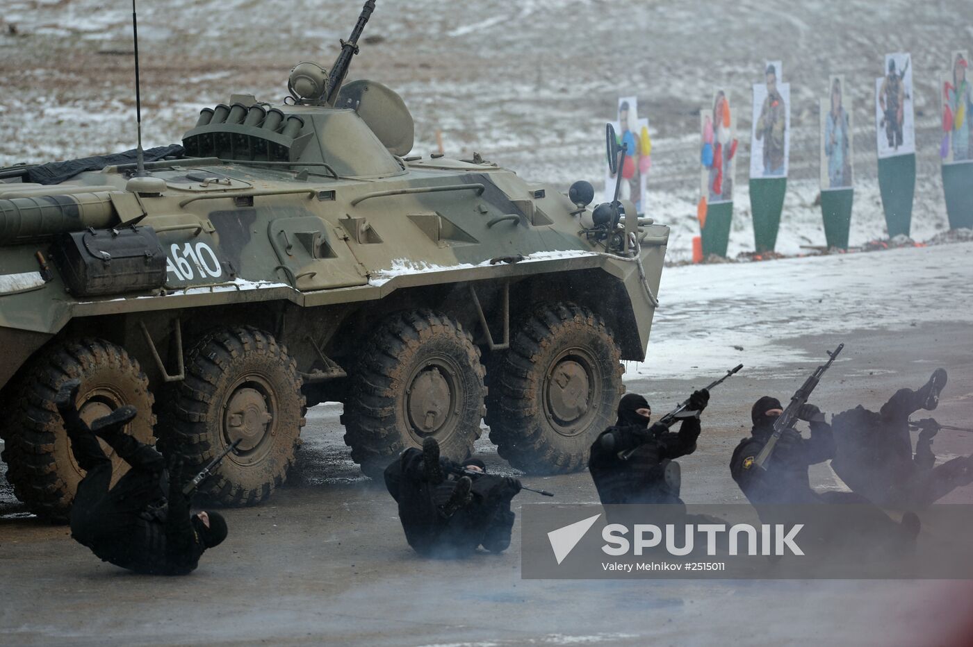 Equipment demonstration at Interpolitex-2014 security exhibition