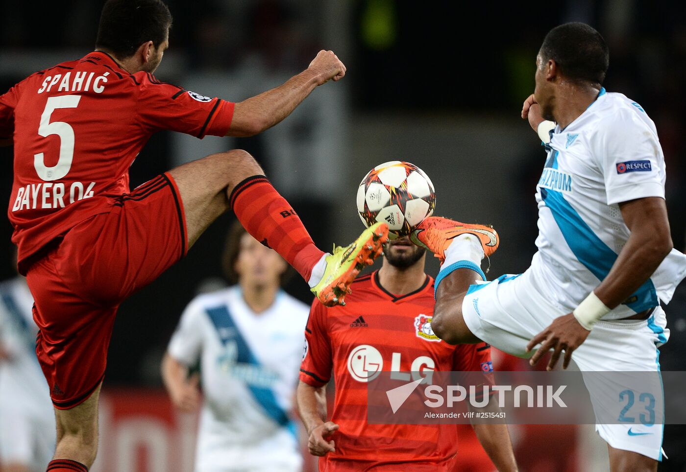 Football. UEFA Champions League. Bayer 04 vs. Zenit