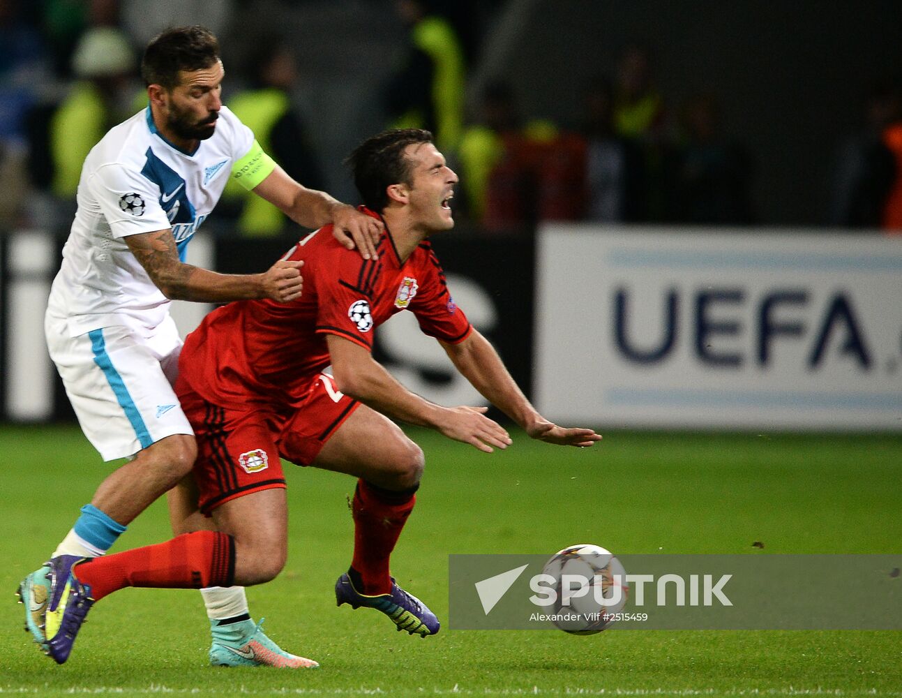 Football. UEFA Champions League. Bayer 04 vs. Zenit