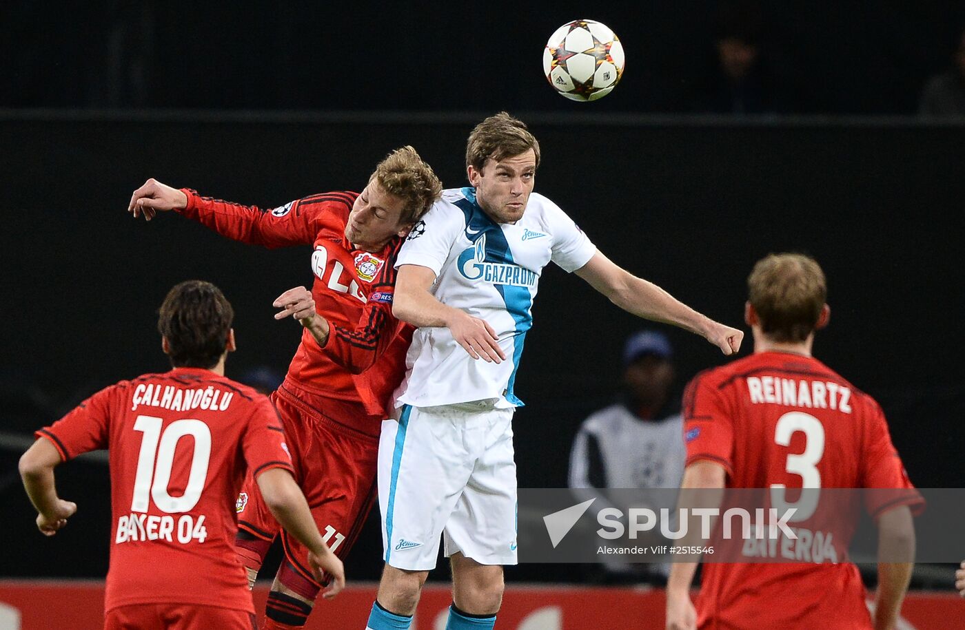 Football. UEFA Champions League. Bayer 04 vs. Zenit