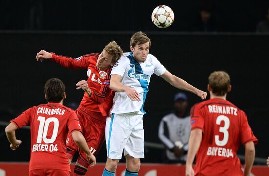 Football. UEFA Champions League. Bayer 04 vs. Zenit