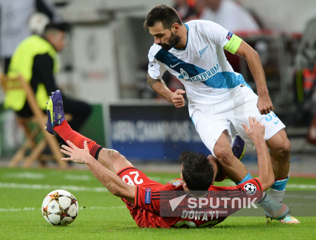 Football. UEFA Champions League. Bayer 04 vs. Zenit
