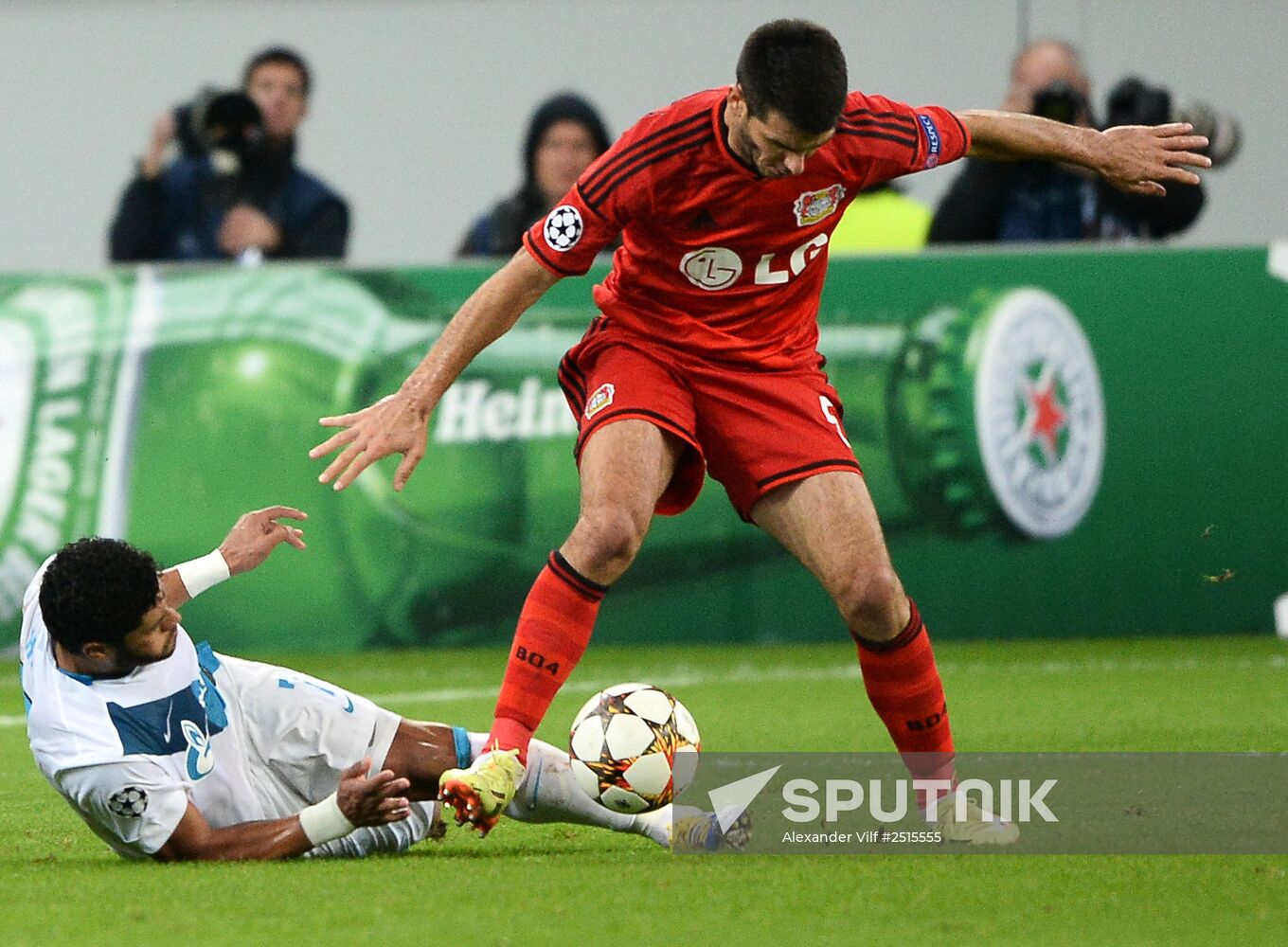 Football. UEFA Champions League. Bayer 04 vs. Zenit