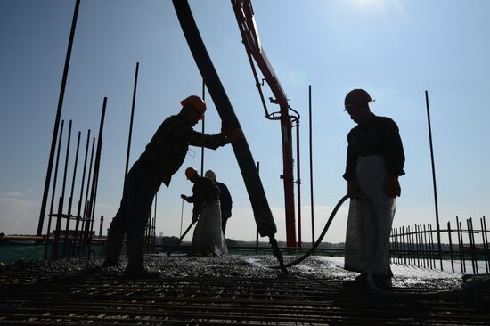 Residential housing construction in Novosibirsk