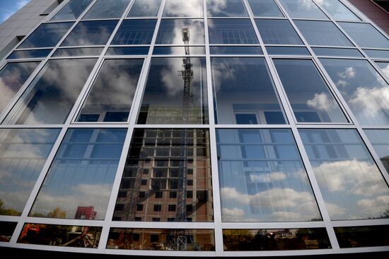 Residential housing construction in Novosibirsk