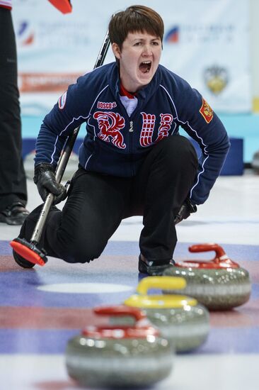 Curling. Russian Super Cup. Day two