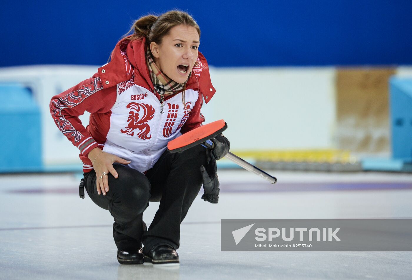Curling. Russian Super Cup. Day two
