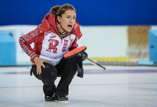 Curling. Russian Super Cup. Day two