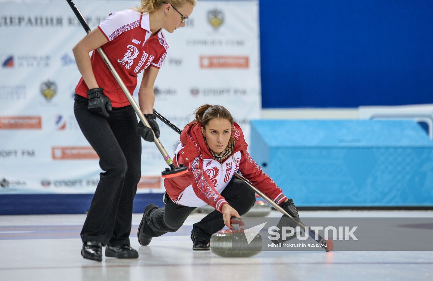 Curling. Russian Super Cup. Day two