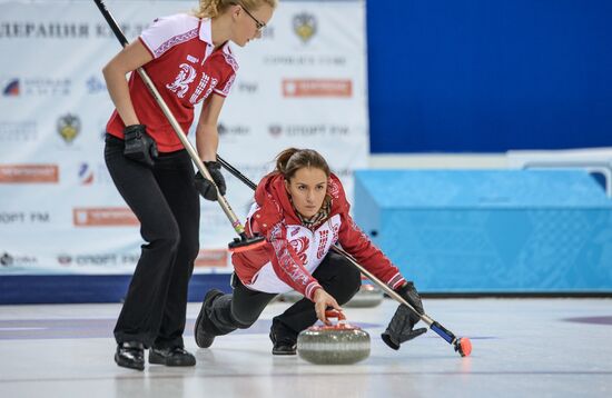 Curling. Russian Super Cup. Day two