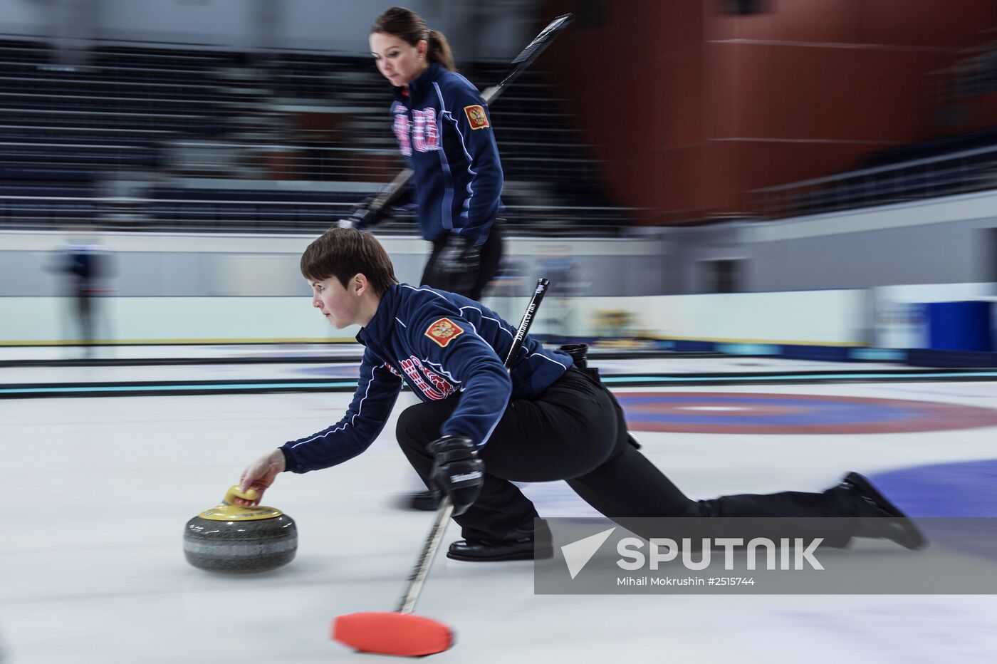 Curling. Russian Super Cup. Day two