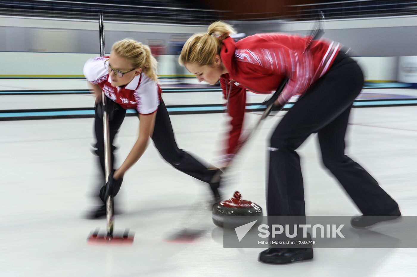 Curling. Russian Super Cup. Day two