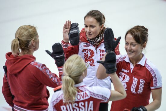 Curling. Russian Super Cup. Day two