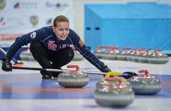 Curling. Russian Super Cup. Day two