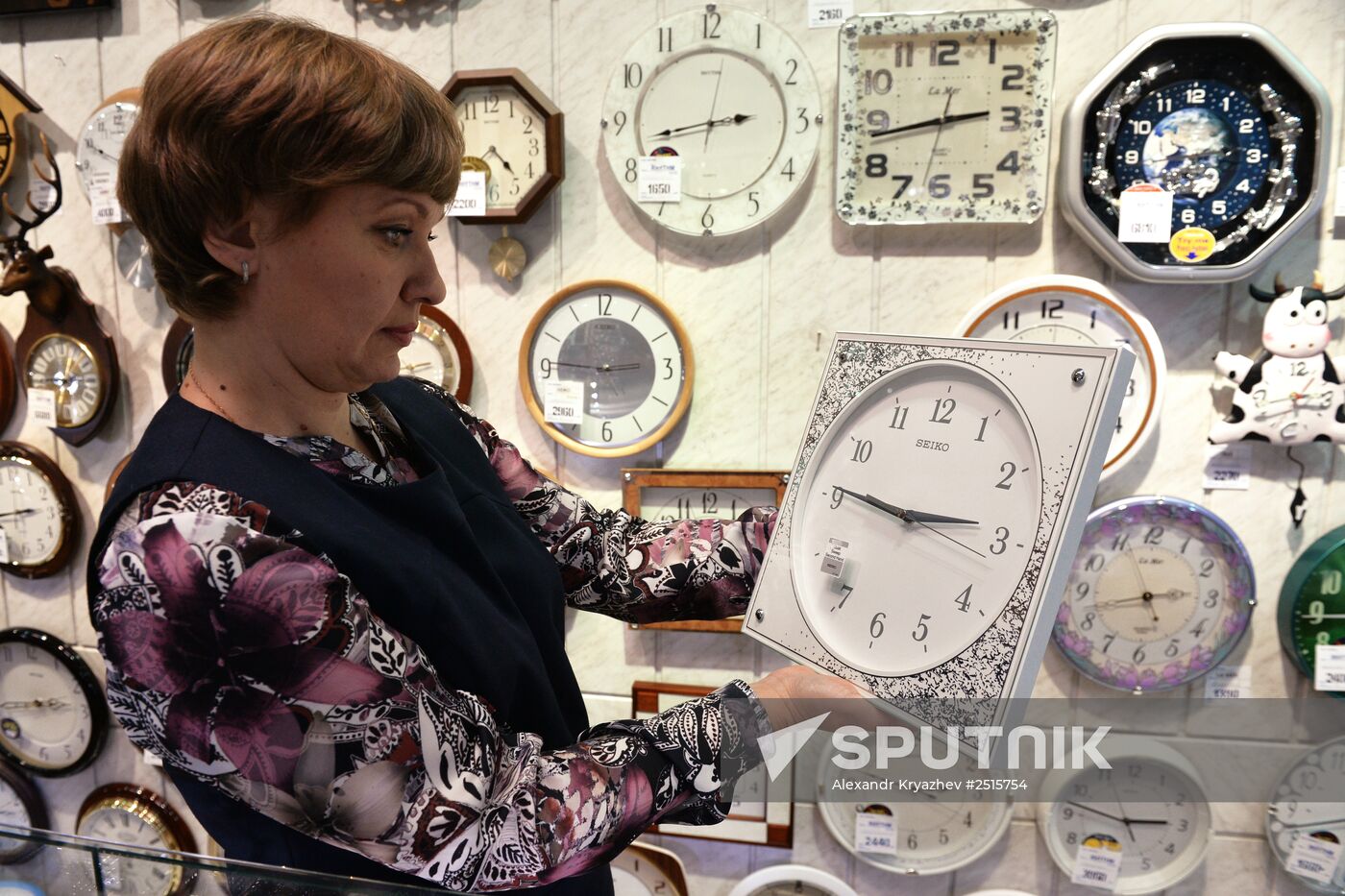 Clock store in Novosibirsk