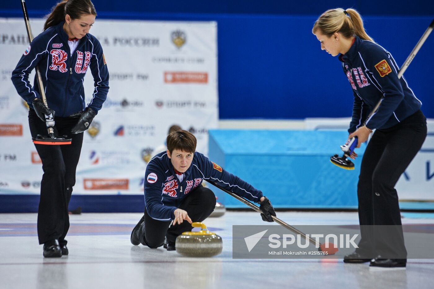 Curling. Russian Super Cup. Day two