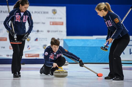 Curling. Russian Super Cup. Day two