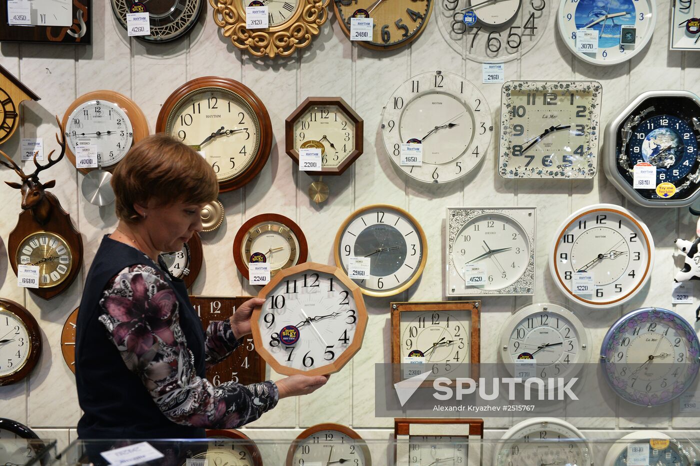 Clock store in Novosibirsk