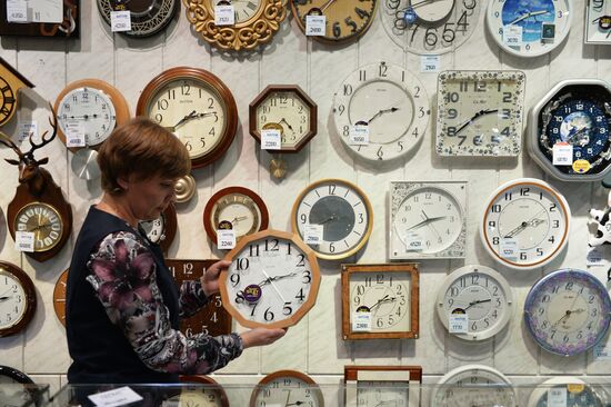 Clock store in Novosibirsk