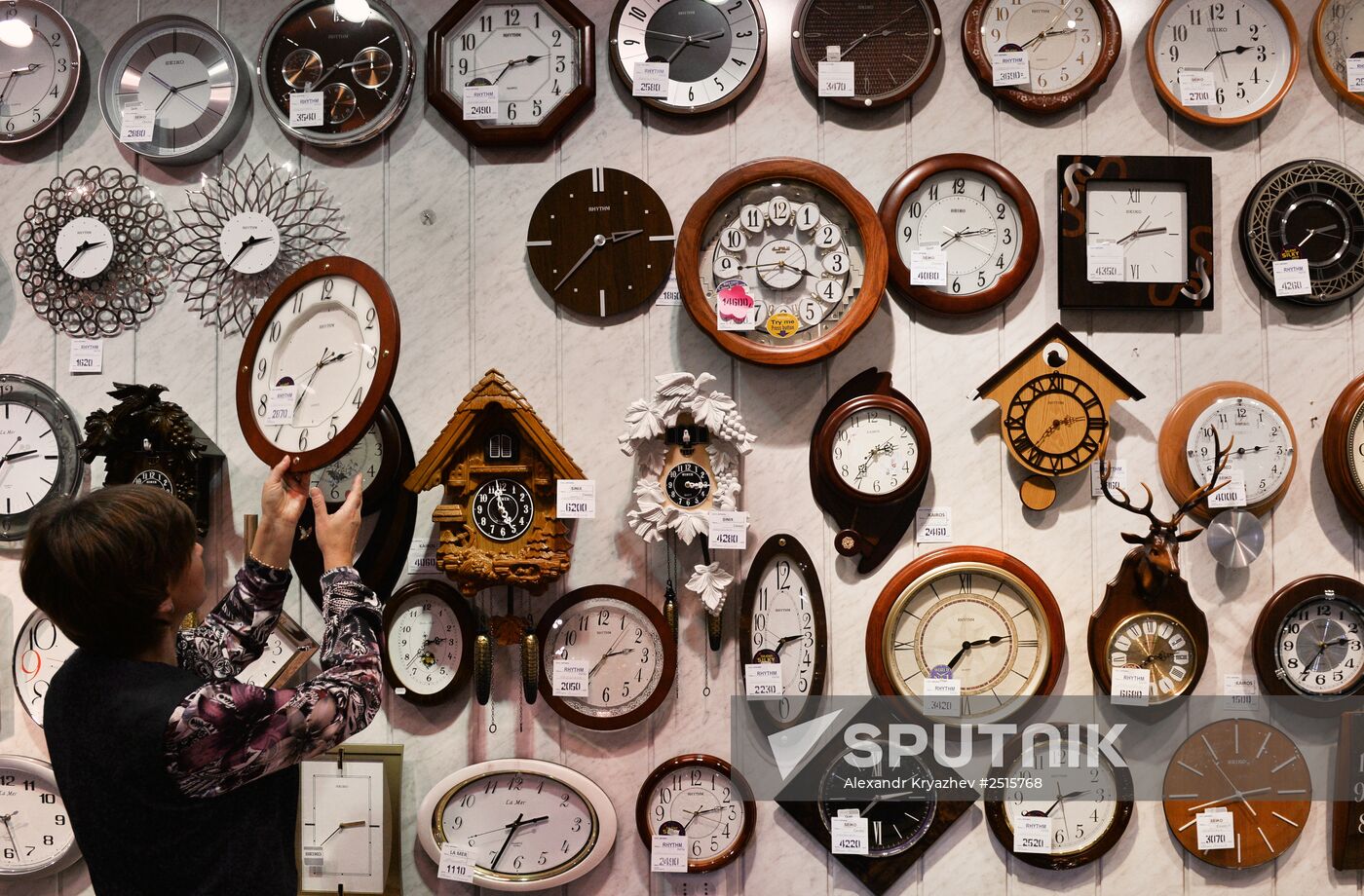 Clock store in Novosibirsk