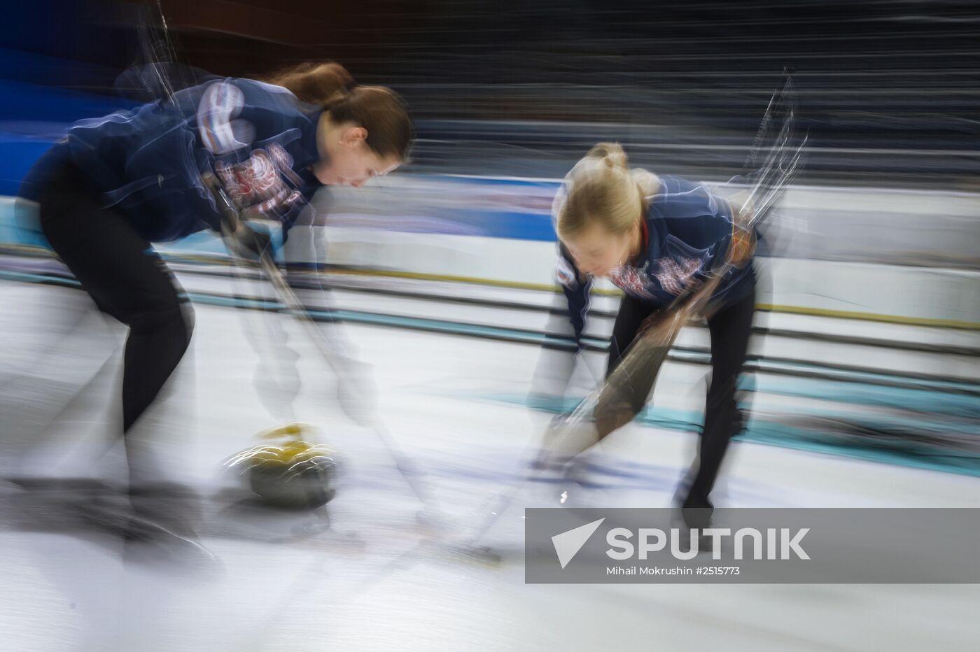 Curling. Russian Super Cup. Day two