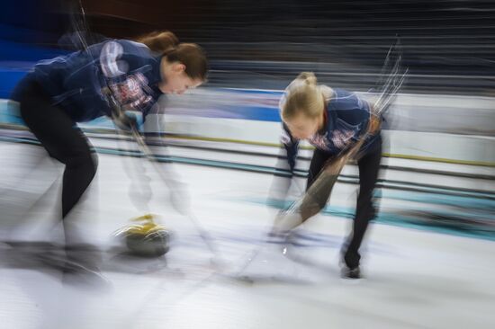Curling. Russian Super Cup. Day two