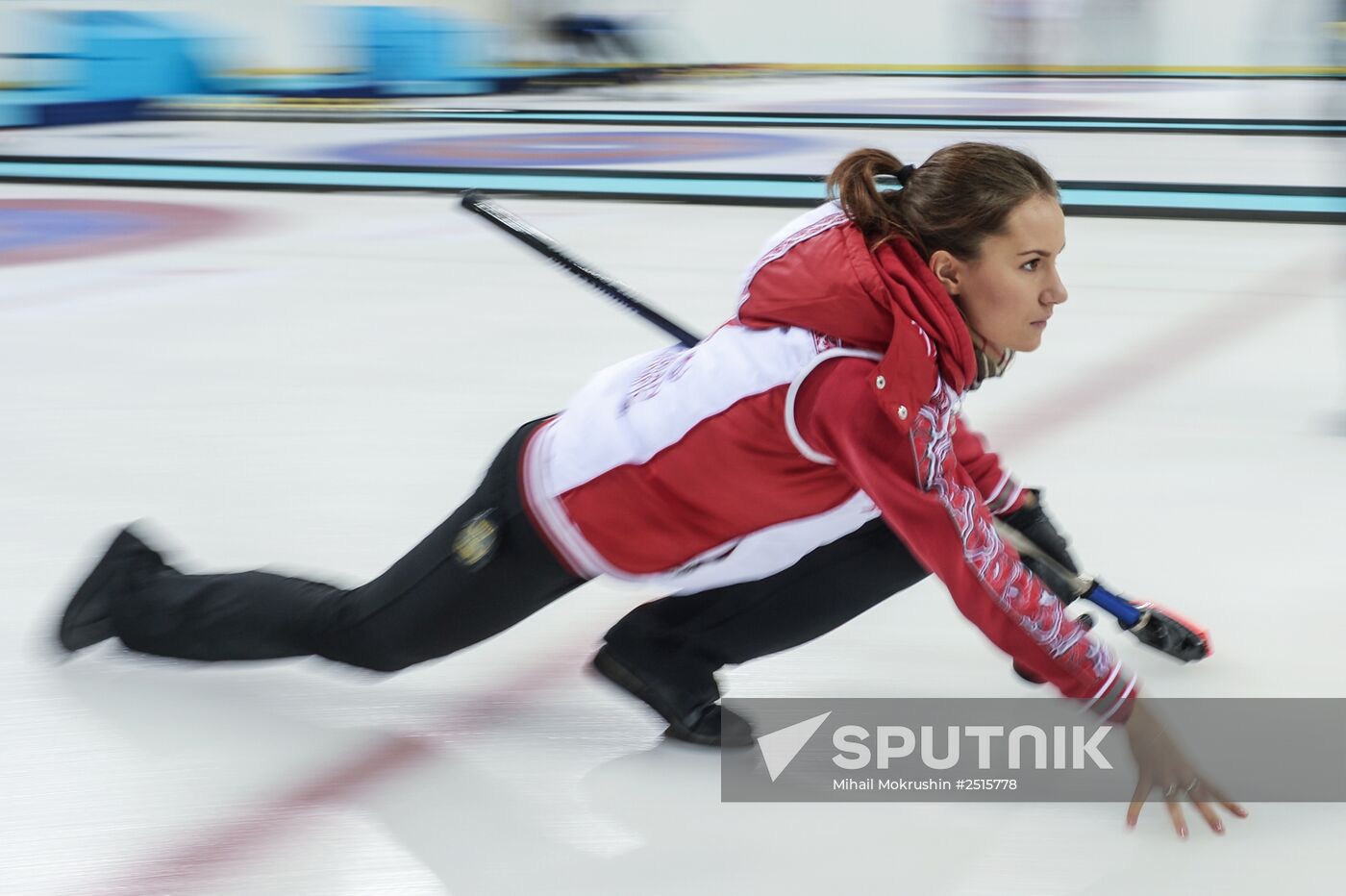 Curling. Russian Super Cup. Day two