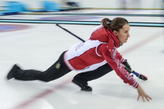 Curling. Russian Super Cup. Day two