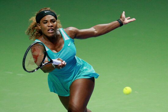 Tennis. Final tournament of WTA. Day Four