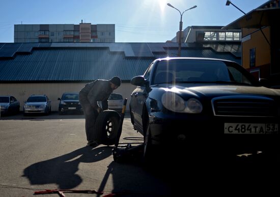 Tire workshop in Veliky Novgorod