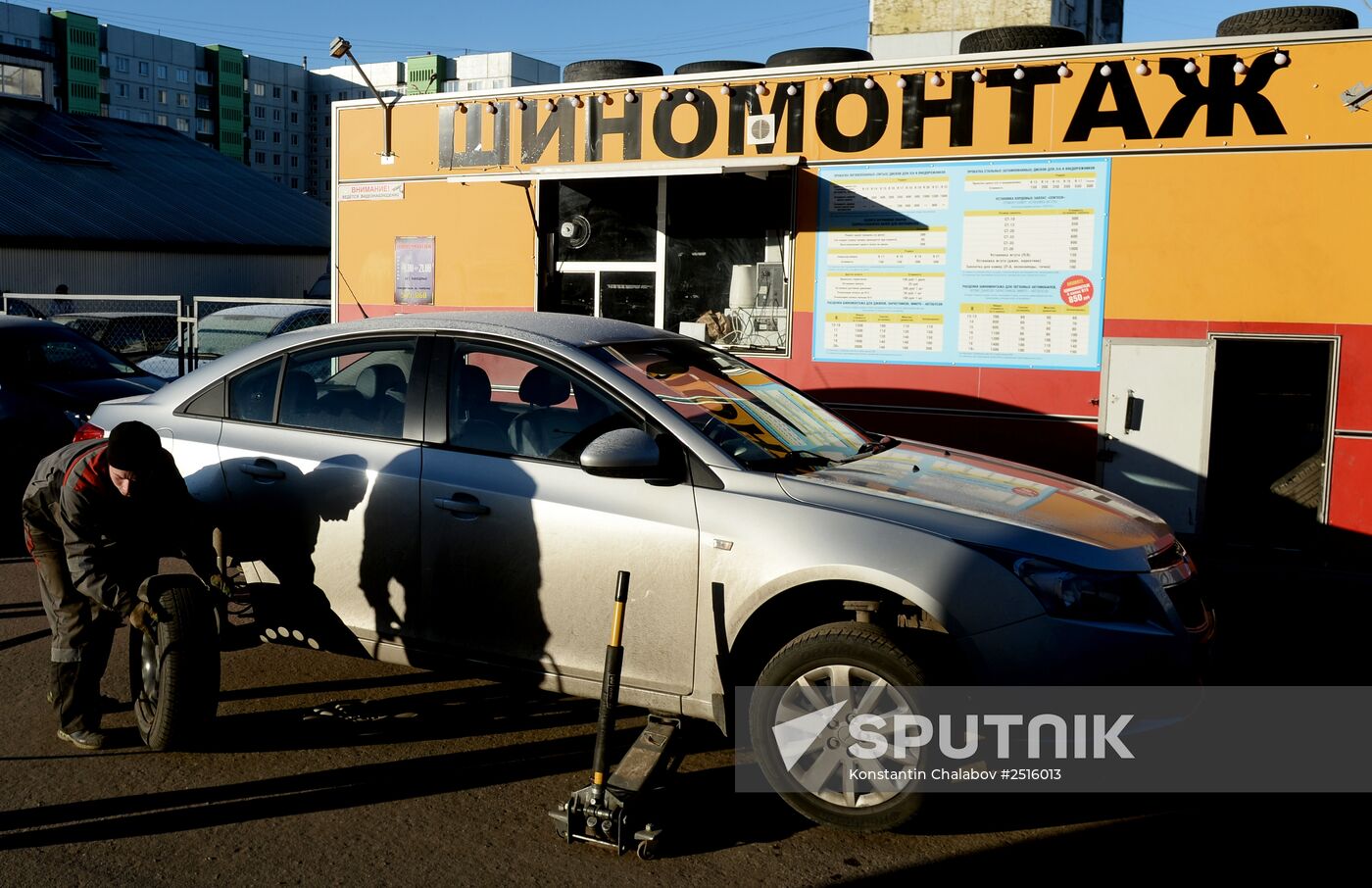 Tire workshop in Veliky Novgorod