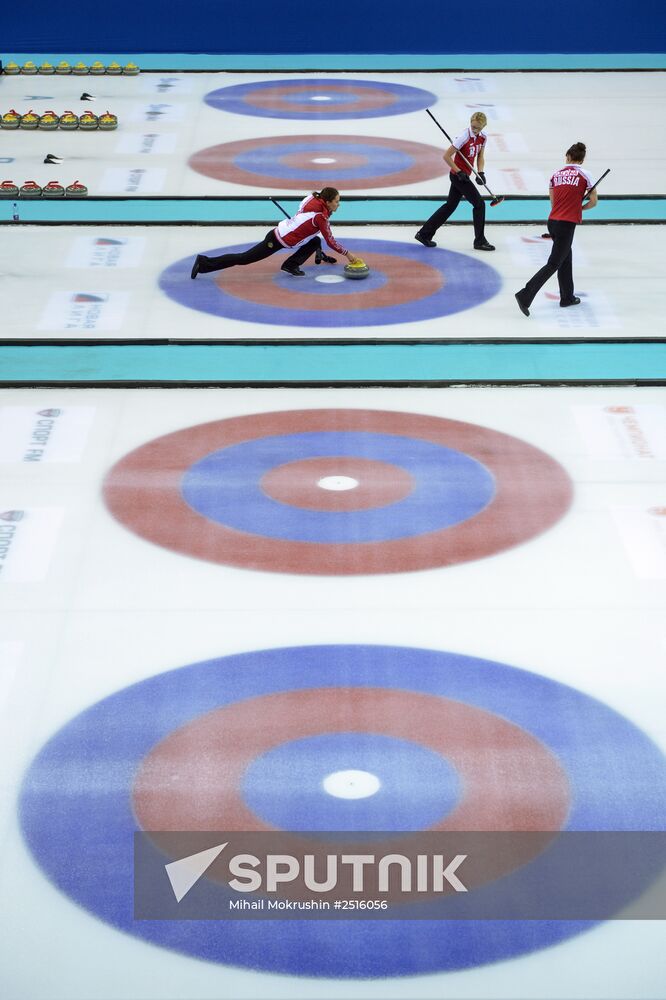 Russian Playdown for the European Curling Championships. Day Two