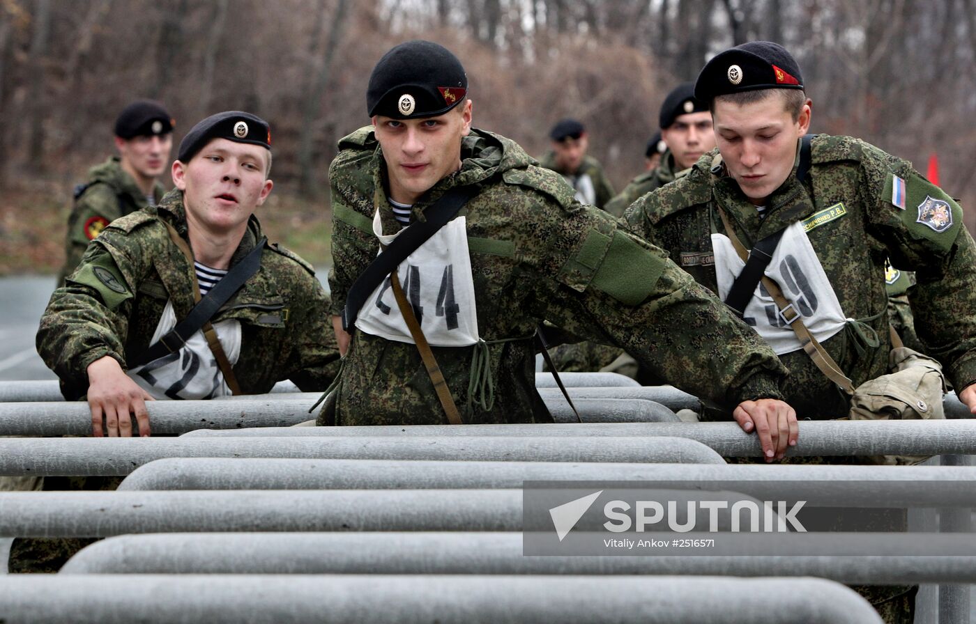 Marines hold exercise in Vladivostok