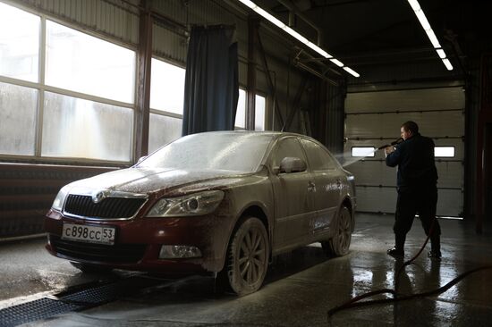 Car wash in Veliky Novgorod