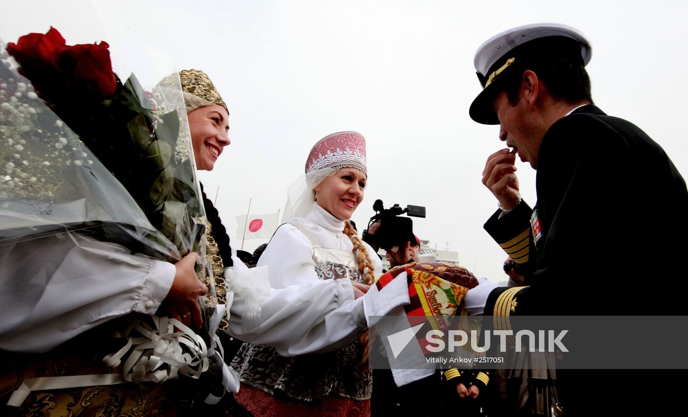 Japanese Maritime Self-Defense Force destroyer Hamagiri visits Vladivostok