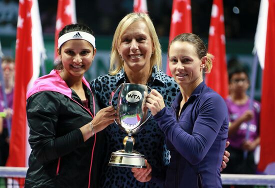 Tennis. WTA finals. Day Seven