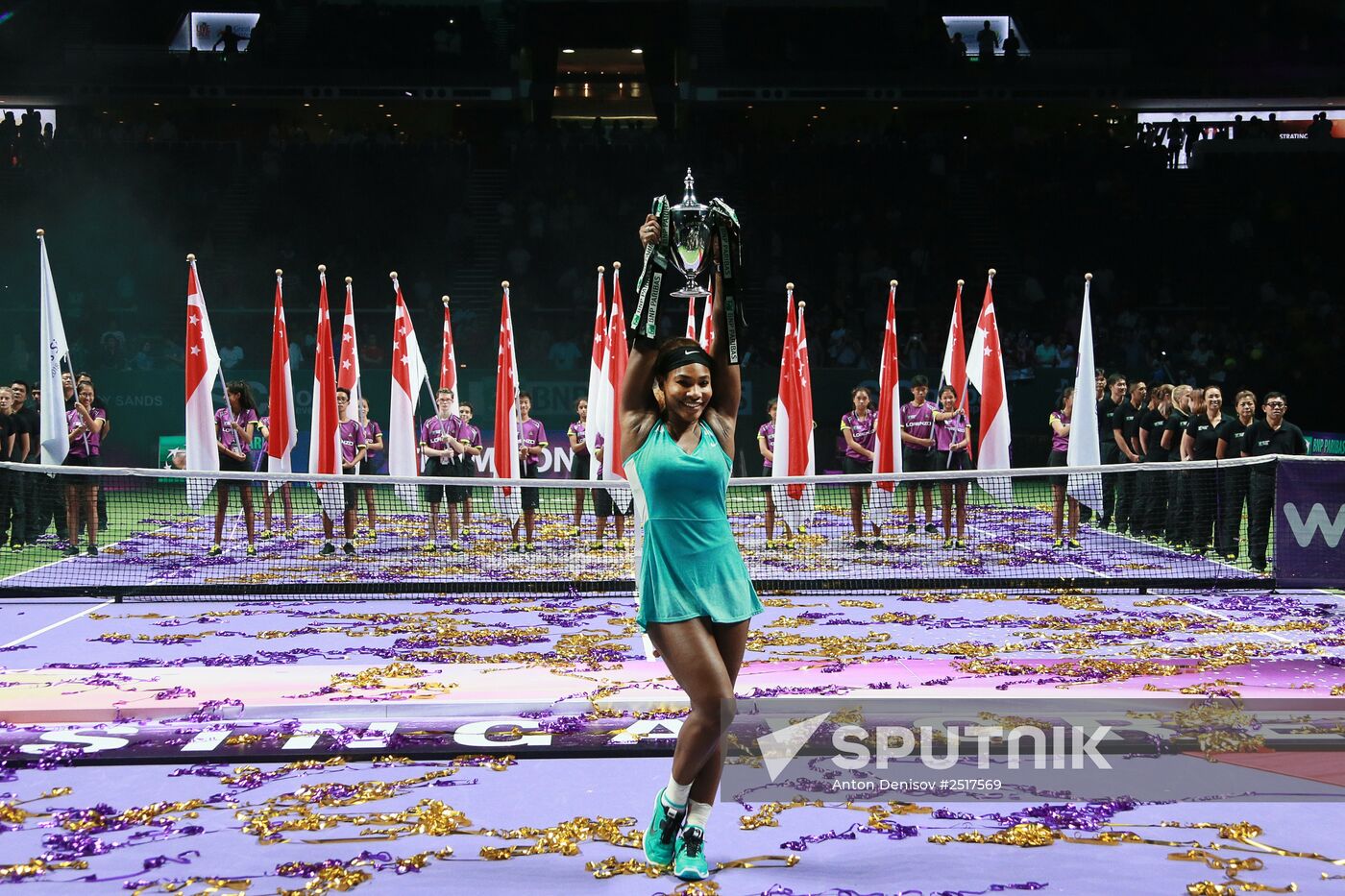 Tennis. WTA finals. Day Seven