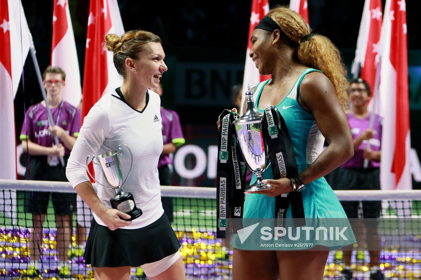 Tennis. WTA finals. Day Seven