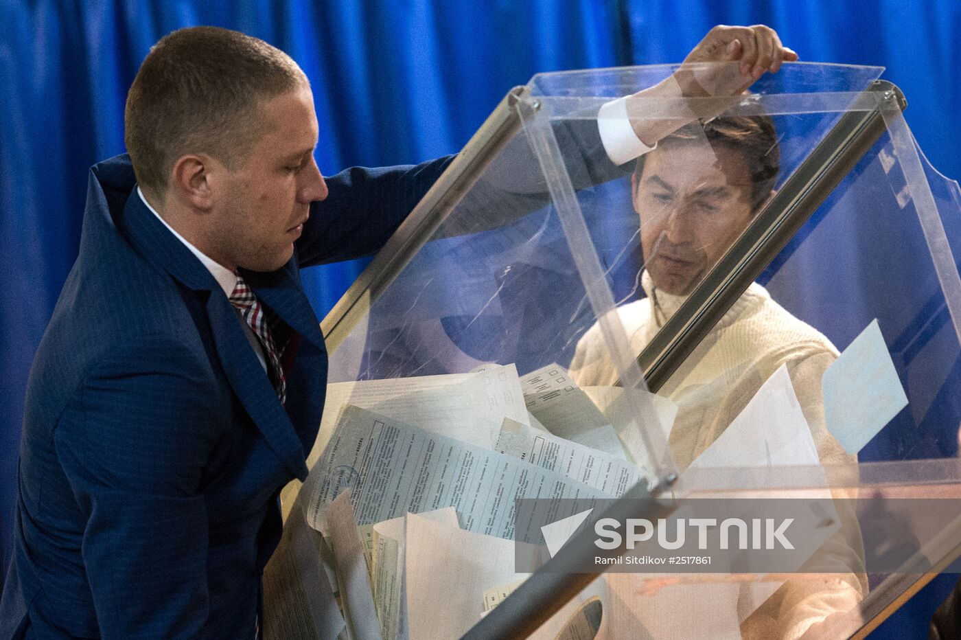 Counting ballots during election to Ukraine's Verkhovna Rada
