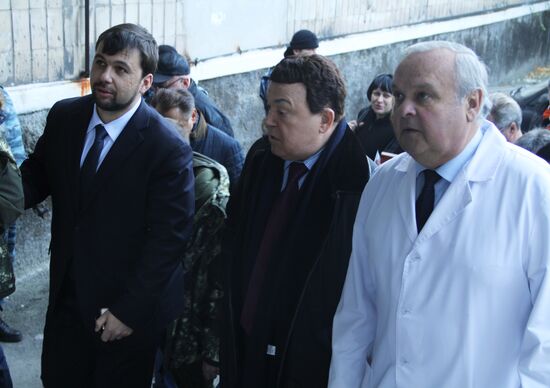 Singer Iosif Kobzon in Donetsk region