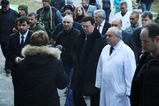 Singer Iosif Kobzon in Donetsk region
