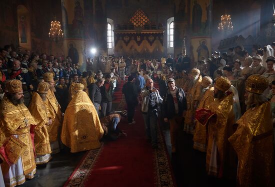 Shooting of Alexei Uchitel's film "Matilda"